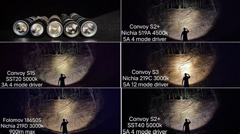 Convoy S12 flashlight with luminus <b>sst20</b>, <b>nichia</b> 219C, LH351D, with 21700 lithium battery. . Nichia 219b vs sst20